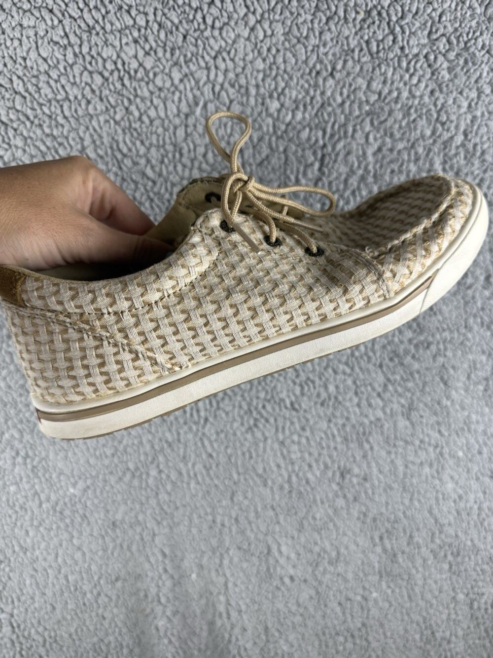 Twisted X Women's 8.5 Kicks Casual Shoes Sand Shell Tweed WCA0028